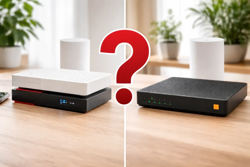 Free vs Orange box internet comparatif