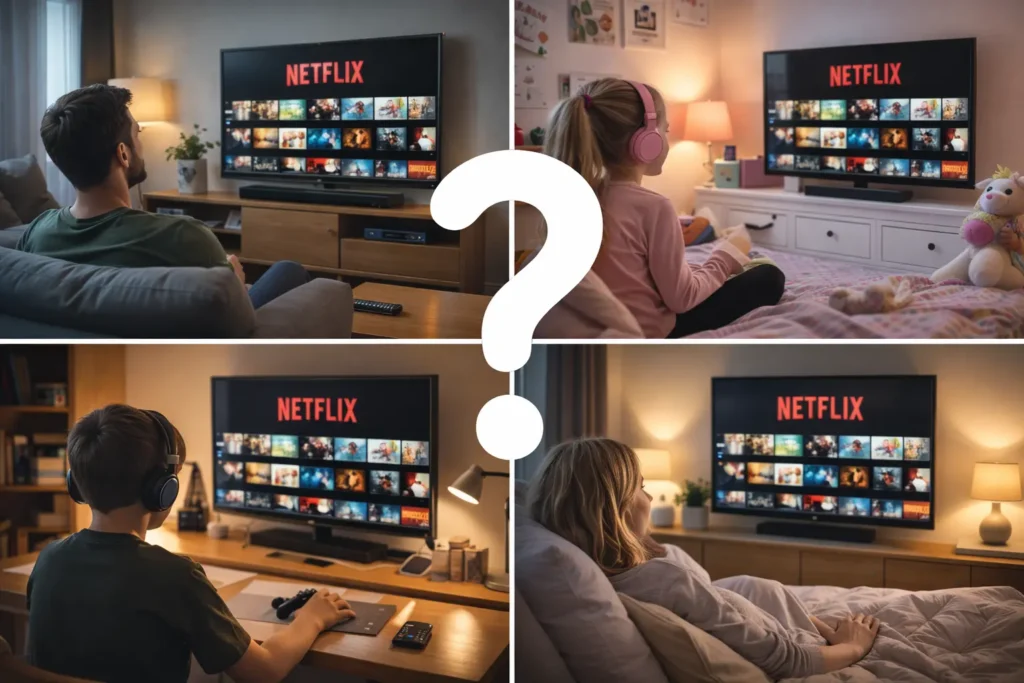 comment partager compte Netflix famille