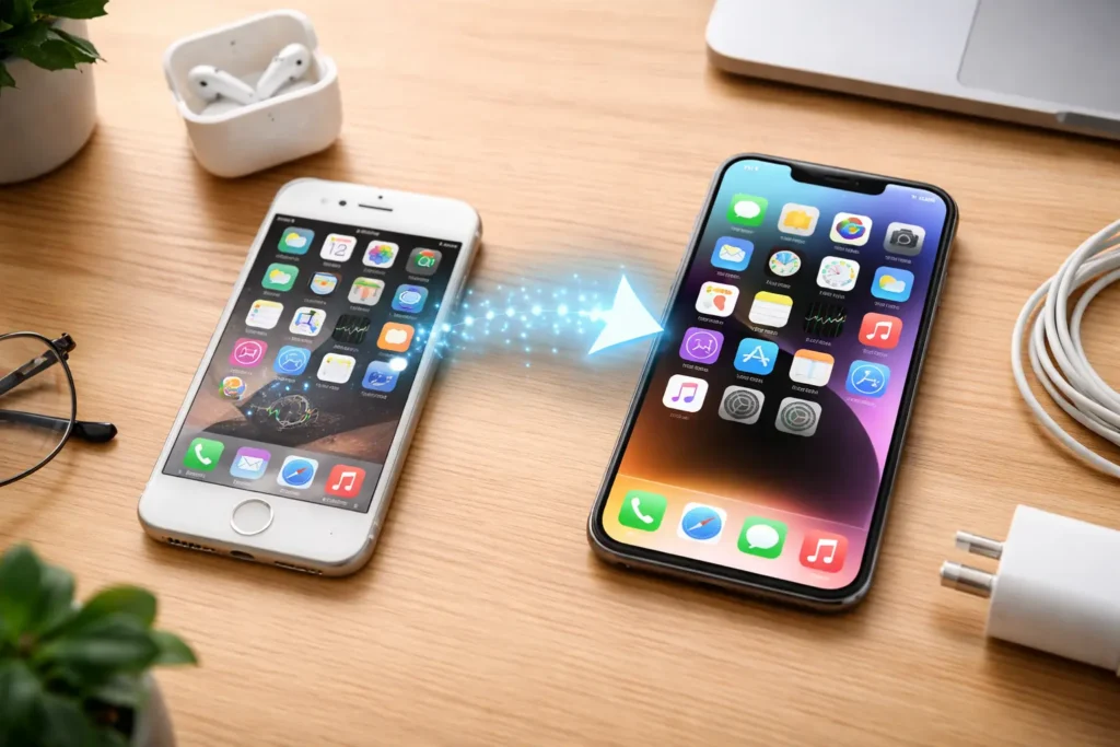 comment transférer données ancien iPhone nouveau